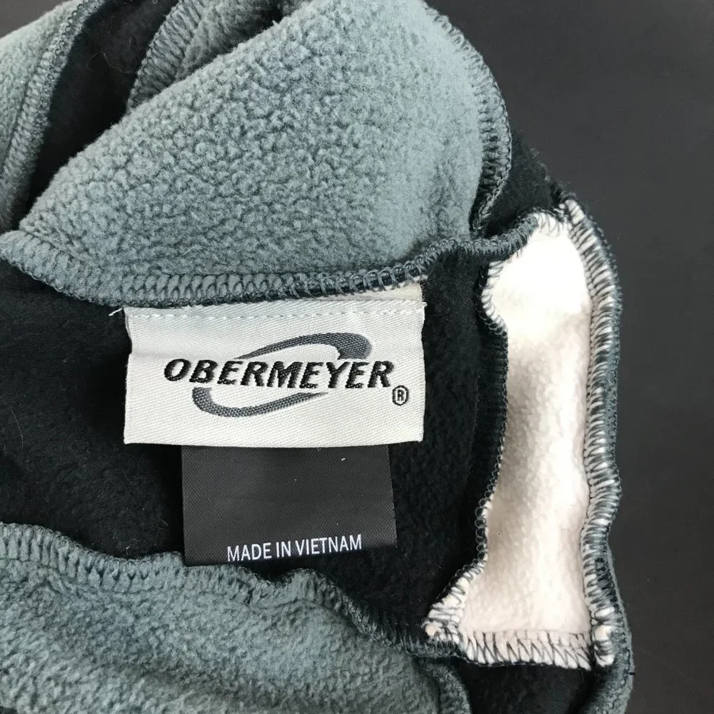 Youth Black/Gray Beanie with Ear Flaps, Obermeyer
